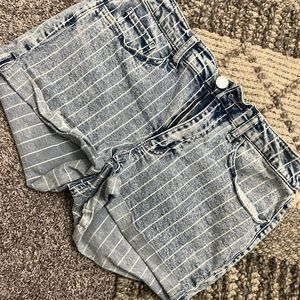 Blue and White Shorts